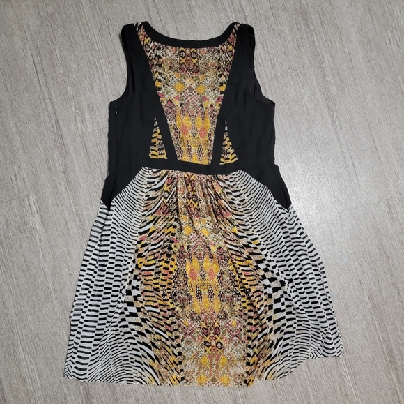 NWT Lane Bryant Size 14 1X Black & Multicolor Aztec Print Sleeveless Midi Dress - Picture 9 of 13